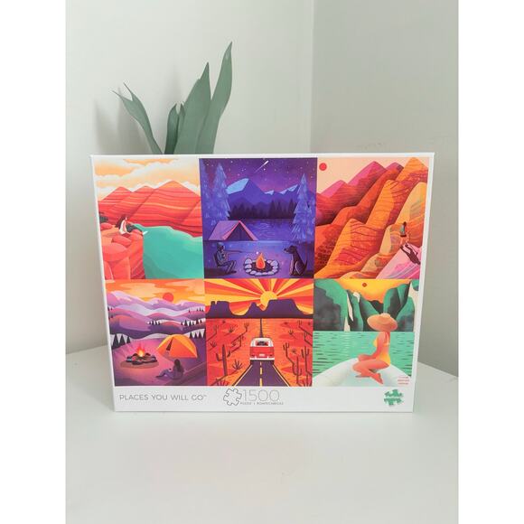 Buffalo Games Places You Will Go Summer Jigsaw Puzzle 1000 Piece Vivid Colors - Picture 1 of 5